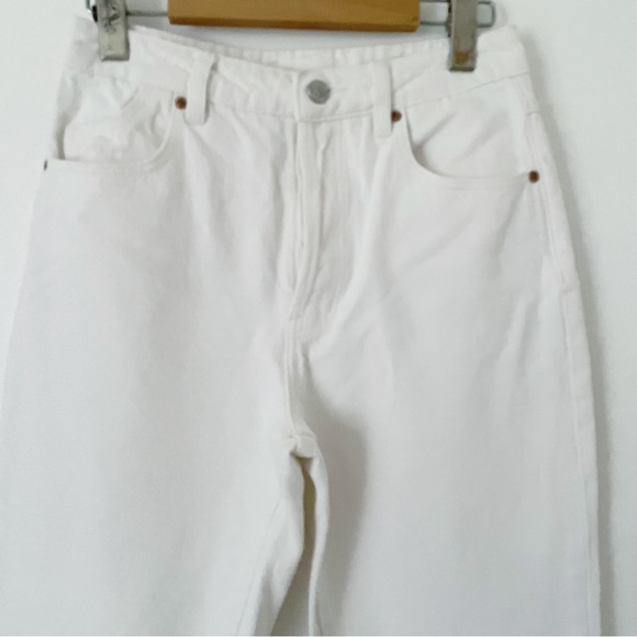 NWOT Rollas Classic High Rise Straight Leg Jean in Vintage White size 26 - Picture 11 of 16